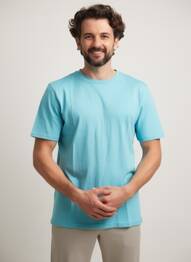Tricou broderie mâneci scurte albastru CAMEL ACTIVE bărbat