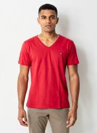 Tricou croială cambrată mâneci scurte roșu JOTT (JUST OVER THE TOP) bărbat