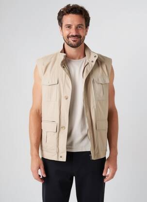 Vestă fără mâneci căptușeală bej BENNY LES HOMMES bărbat
