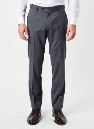 Pantalon slim țesătură melanj talie înaltă gri NINO LORETTI bărbat