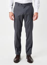 Pantalon slim țesătură melanj talie înaltă gri NINO LORETTI bărbat