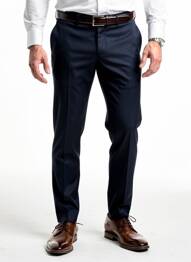 Pantalon slim elasticitate mărime normală albastru IZAC bărbat