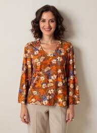Tricou mâneci lungi mâneci lungi portocaliu LE PETIT BAIGNEUR femeie