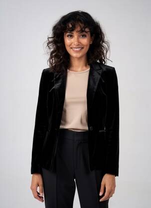 Sacou croială cambrată negru MOLLY BRACKEN femeie