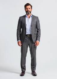 Costume de oraș finisaj interior căptușeală satinată gri DIGEL bărbat