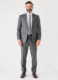 Costume de oraș finisaj interior căptușeală satinată gri DIGEL bărbat