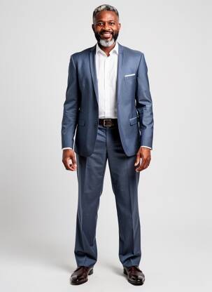 Costume de oraș bază pantalon albastru IZAC bărbat