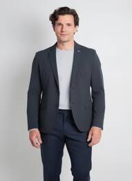 Sacou croială cambrată negru CALAMAR bărbat