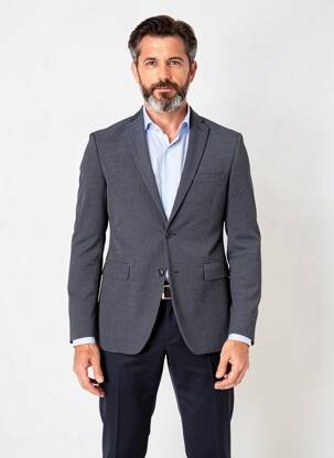 Sacou croială cambrată gri THOMAS GOODWIN bărbat