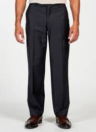 Pantalon drept țesătură poplin mărime normală albastru THOMAS GOODWIN bărbat