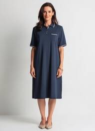 Rochie midi mâneci scurte mâneci scurte albastru GRIFFON femeie