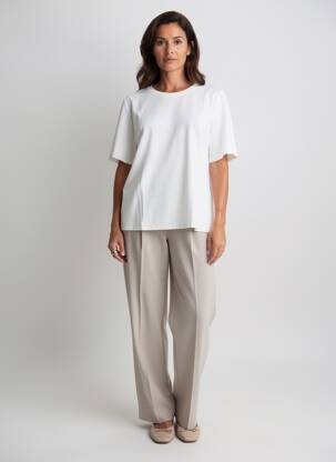 Tricou elasticitate mâneci scurte alb BETTY BARCLAY femeie