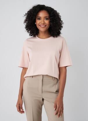 Tricou elasticitate mâneci scurte roz BETTY BARCLAY femeie