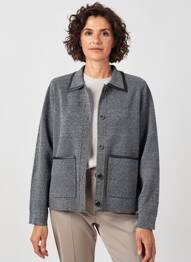 Jachete casual buzunare gri JULIE GUERLANDE femeie