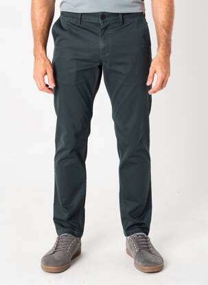 Pantalon chino țesătură poplin mărime normală verde CAMBRIDGE bărbat
