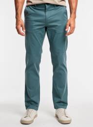 Pantalon chino țesătură poplin mărime normală verde CAMBRIDGE bărbat