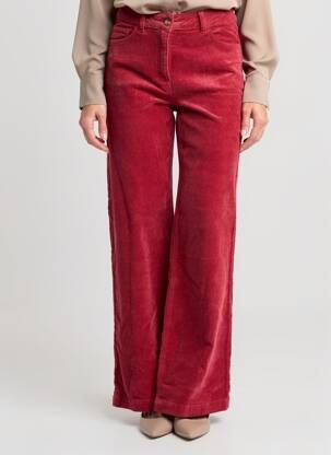 Pantalon evazat elasticitate mărime normală roșu C'EST BEAU LA VIE femeie