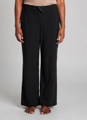 Pantalon larg țesătură crep mărime normală negru C'EST BEAU LA VIE femeie