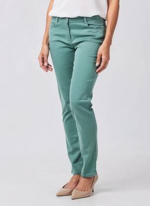 Pantalon slim elasticitate mărime normală verde C'EST BEAU LA VIE femeie