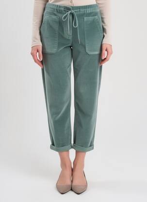 Pantalon 7/8 elasticitate mărime normală verde C'EST BEAU LA VIE femeie