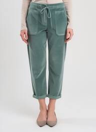 Pantalon 7/8 elasticitate mărime normală verde C'EST BEAU LA VIE femeie