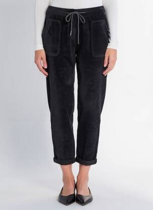 Pantalon 7/8 elasticitate mărime normală negru C'EST BEAU LA VIE femeie
