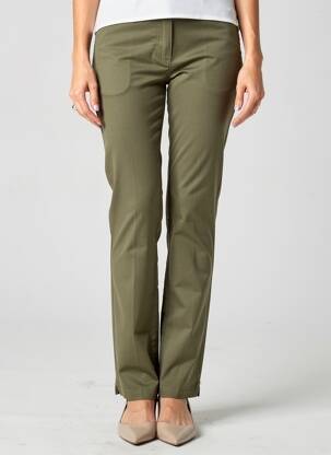 Pantalon drept elasticitate mărime normală verde JULIE GUERLANDE femeie