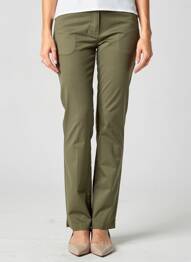 Pantalon drept elasticitate mărime normală verde JULIE GUERLANDE femeie