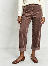 Pantalon 7/8 elasticitate mărime normală maro C'EST BEAU LA VIE femeie