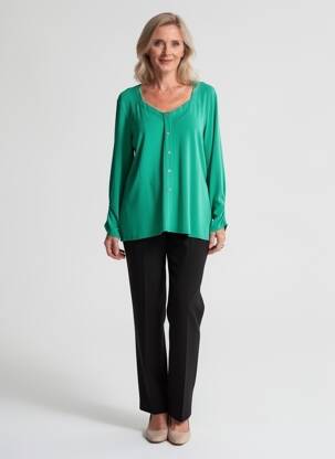 Tricou mâneci lungi mâneci lungi verde MADO ET LES AUTRES femeie