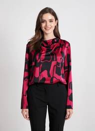 Tricou mâneci lungi mâneci lungi roșu BATIDA femeie