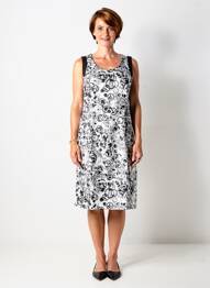 Rochie midi fără mâneci fără mâneci negru FRANCE RIVOIRE femeie