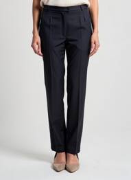 Pantalon slim talie înaltă talie înaltă albastru ANNE KELLY femeie