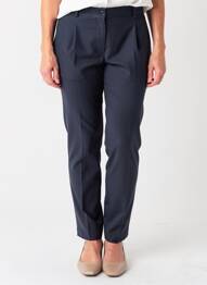 Pantalon slim talie înaltă talie înaltă albastru ANNE KELLY femeie