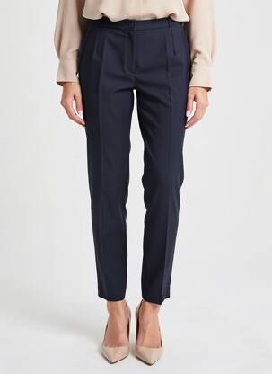 Pantalon slim talie înaltă talie înaltă albastru ANNE KELLY femeie