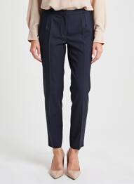 Pantalon slim talie înaltă talie înaltă albastru ANNE KELLY femeie