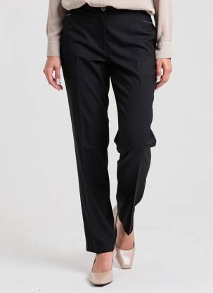 Pantalon slim mărime normală mărime normală negru WALTRON femeie