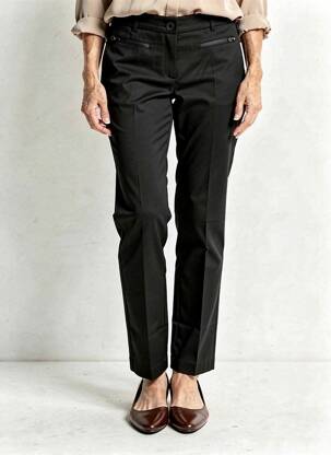 Pantalon chino închidere cu fermoar sub clapetă cu nasturi mărime normală negru FRED SABATIER femeie