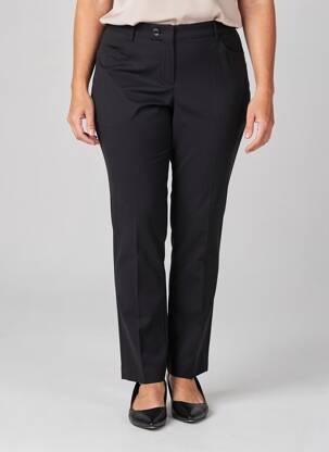 Pantalon chino închidere cu fermoar sub clapetă cu nasturi mărime normală negru DIAMBRE femeie
