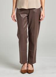 Pantalon drept elasticitate mărime normală maro JULIE GUERLANDE femeie