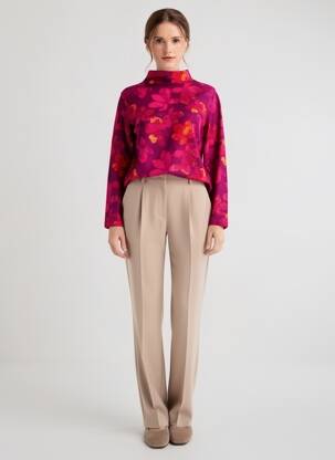 Tricou mâneci lungi mâneci lungi violet AGATHE & LOUISE femeie