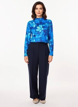 Tricou mâneci lungi mâneci lungi albastru AGATHE & LOUISE femeie