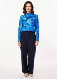 Tricou mâneci lungi mâneci lungi albastru AGATHE & LOUISE femeie