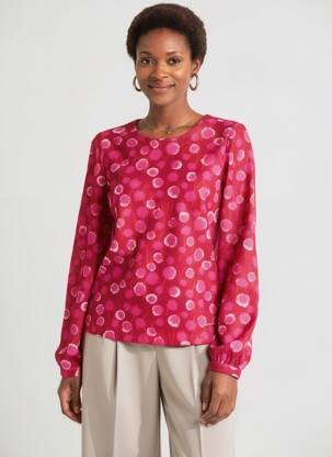 Tricou mâneci lungi mâneci lungi roz AGATHE & LOUISE femeie