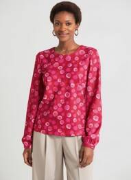 Tricou mâneci lungi mâneci lungi roz AGATHE & LOUISE femeie