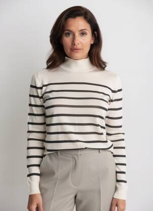 Pulover elasticitate mâneci lungi bej MASSIMO DUTTI femeie