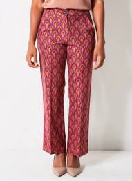 Pantalon drept elasticitate mărime normală violet STUDIO 66 femeie