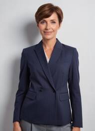 Sacou buzunare albastru JULIE GUERLANDE femeie