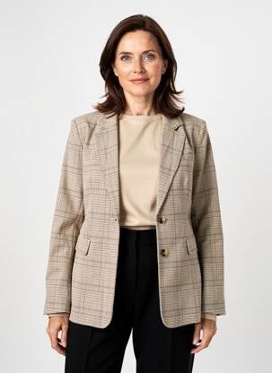 Sacou manșete cu nasturi maro JULIE GUERLANDE femeie