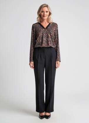 Tricou mâneci lungi mâneci lungi negru JULIE GUERLANDE femeie
